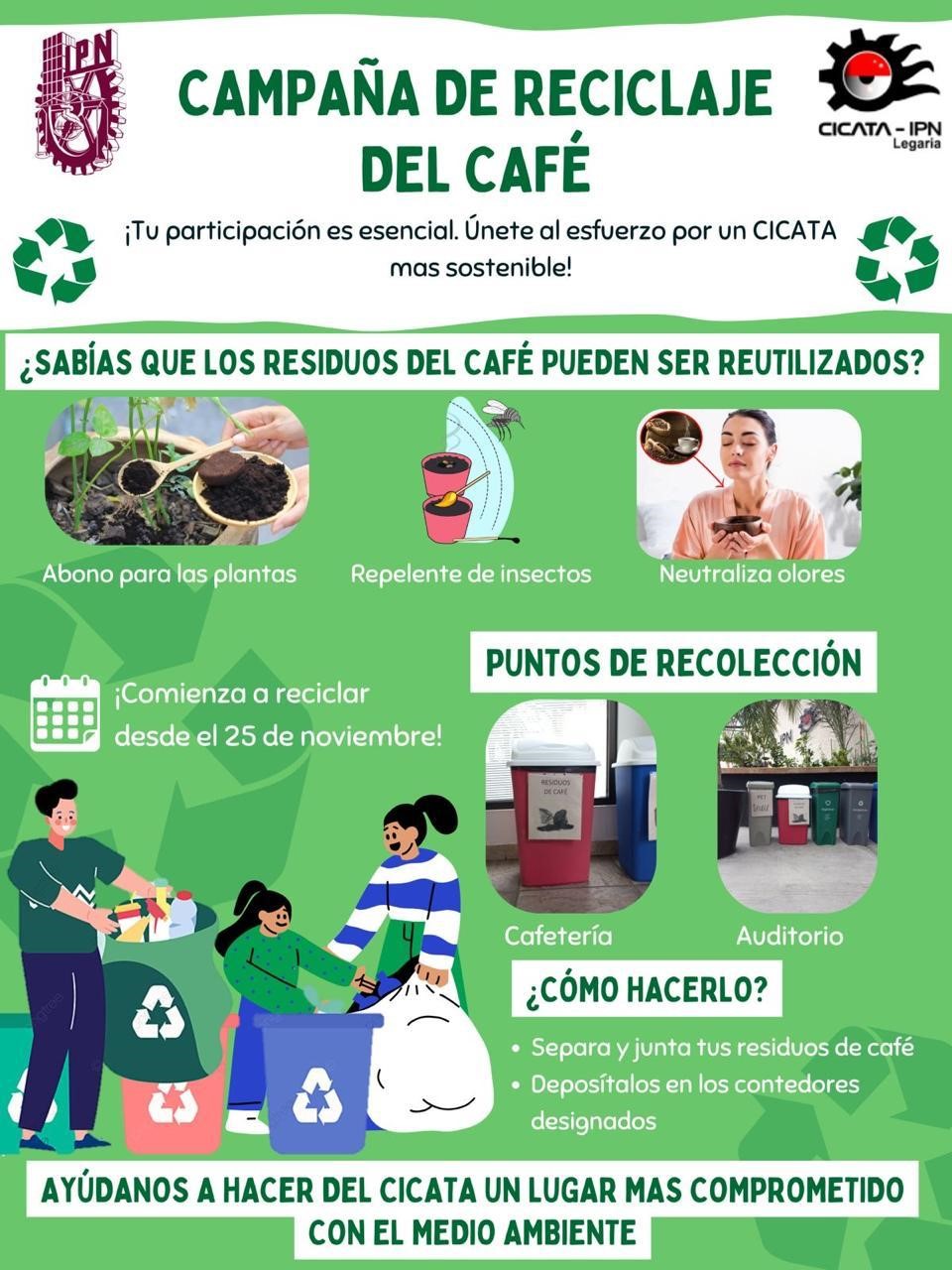 Campaña de reciclaje del café