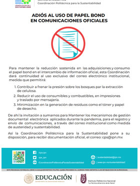 Adiós al uso de papel bond en comunicaciones oficiales